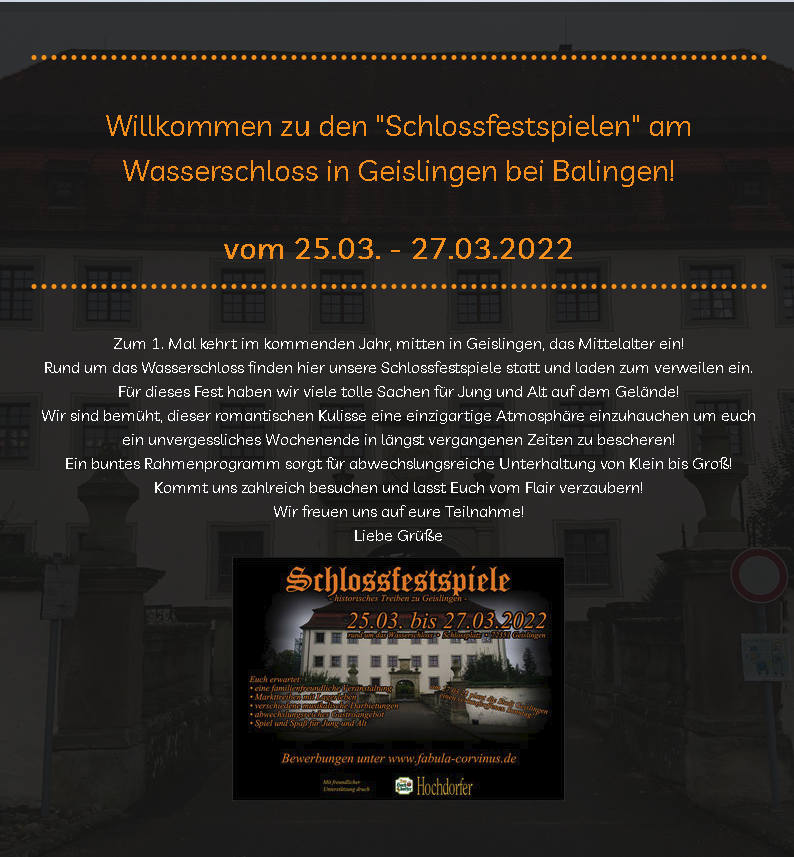 Schlossspiele Geislingen/ Balingen